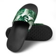thumbnail image 4 of GZHJMY Stylish Slides for Women Men, Tropical Style Palm Leaves Soft Flexible Slip-on Sandals Slippers, 4 of 7