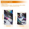 thumbnail image 6 of Yayeee Flameless Candles with Remote Flickering Battery Operated Multi Color Changing, Black, 6 of 7