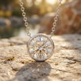 thumbnail image 6 of Rosec Jewels Lab Grown Diamond Solitaire Necklace for Women - IGI Certified - 2 Ct - E-VS1 Grade - Gift for Special Occasions, 18K White Gold, 6 of 8