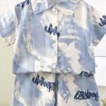 thumbnail image 7 of Paguaki Toddler Baby Boy Clothes Printed Short Sleeve Shirt And Shorts 2-Piece Children Outfit Beach Summer Clothes, 7 of 7