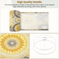 thumbnail image 4 of Lampshades 2 Pack Warm Yellow Gray Mandala Design 13"x13"x10" Light Shade for Table Lamps Floor Lamps Drum Lamp Shades Lampshade Replacement Easy Assembly, 4 of 8