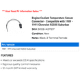 thumbnail image 2 of Engine Coolant Temperature Sensor Connector - Compatible with 1989 - 1991 Chevy V2500 Suburban 1990, 2 of 2