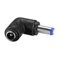 thumbnail image 3 of Adaptador de alimentación de conector hembra a hembra de 90 grados, negro, azul 10, 3 of 3