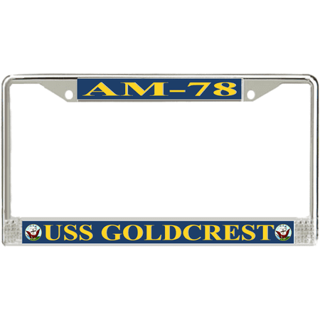 USS Goldcrest AM-78 License Plate Frame