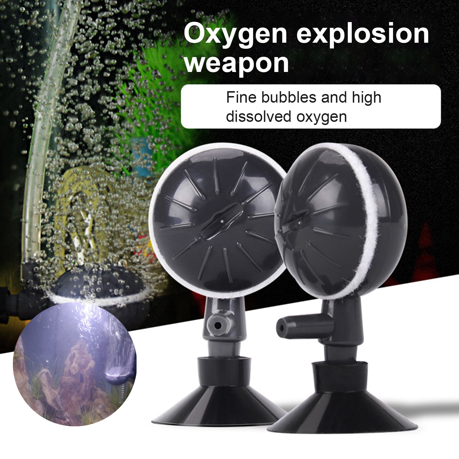 SPRING PARK 2Pcs Quietest UltraSilent Air Pump Aquarium Fish Tank