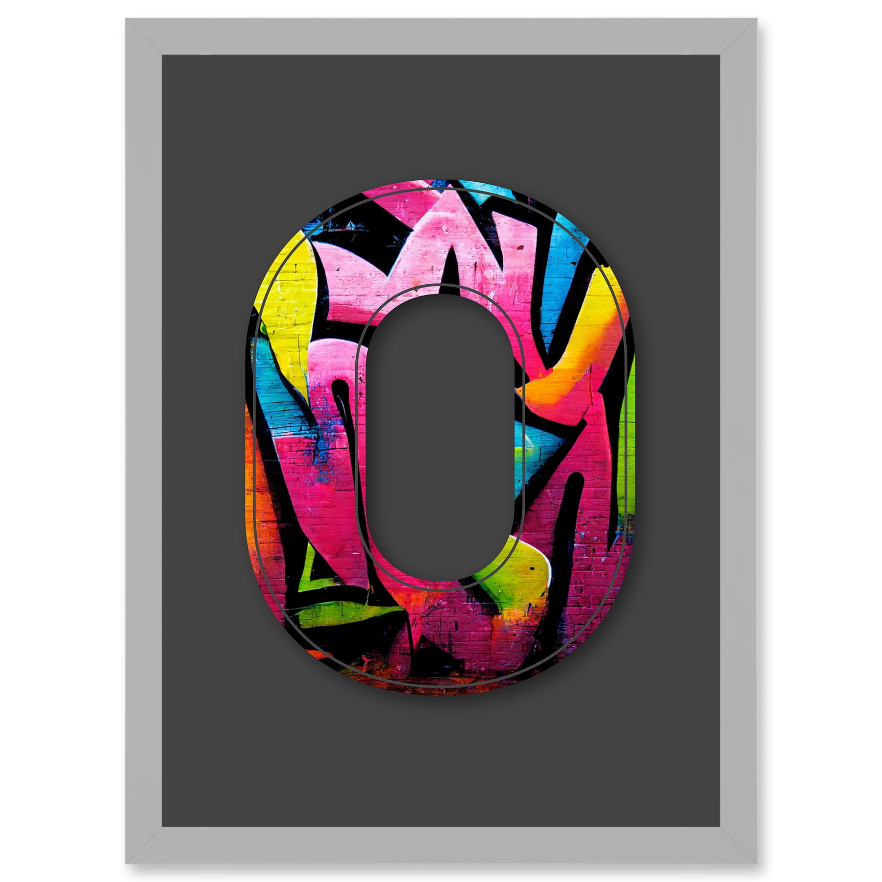 Letter O Fluorescent Abstract Tagging Decorative Graffiti Mural letter-o-fluorescent-abstract-tagging-decorative-graffiti-mural
