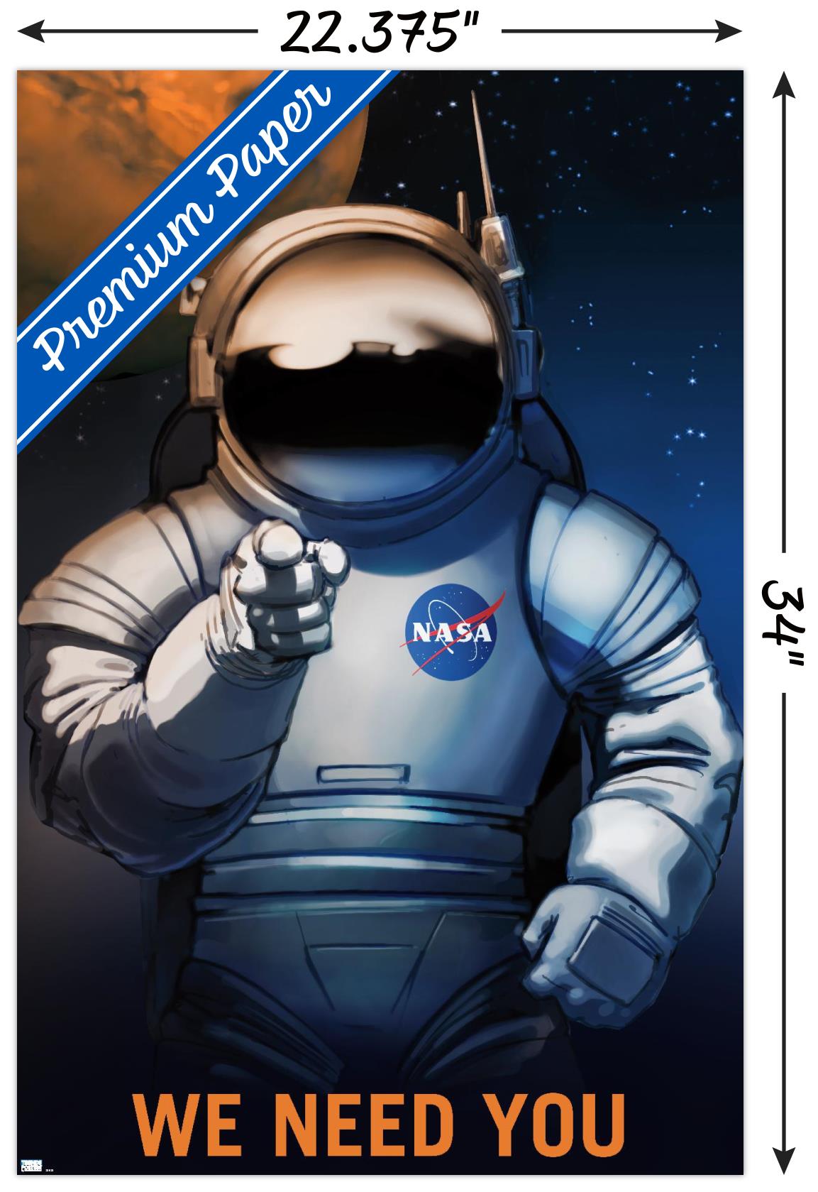 NASA - We Need You Wall Poster, 22.375" x 34"