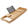 thumbnail image 2 of Casafield Bathtub Caddy, Expandable Bamboo Bath Tray and Tub Organizer, 2 of 7
