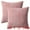 Pink, variant on Unique Bargains 2Pcs Modern Strip Throw Pillow Covers for Living Room White 12" x 20"