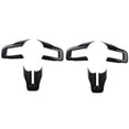 thumbnail image 1 of 2x Carbon Fiber Abs Car Interior Steering Wheel Cover Trim Moldings Car Styling For 2015-2020, 1 of 5
