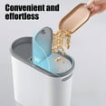 thumbnail image 4 of Kchsji Narrow Space Trash Can with Lid, Slim Design Pressure Activated Open and Soft Close, 10L Capacity for Small Areas, For Bathroom Toilet Kitchen and Living Room Corner, 4 of 6