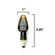 Krator Mini LED Clignotants Lumineux Lampe Compatible avec Kawasaki Arbre Voyageur Éliminateur 750 1100 1300 – image 2 sur 4