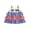 Blue, variant on BemeyourBBs Toddler Baby Girl 4th of July Dress Little Baby Girl Patriot Independence Day Summer Dress Casual Red White Blue Plaid I Love USA Tiered Dress Beach Party Holiday Derss Clothes