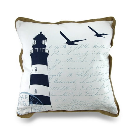Navy BlueWhite Lighthouse Print Canvas Decorative Throw Pillow 40in Gorgeous Lighthouse Decorative Pillows Navy BlueWhite Lighthouse Print Canvas Decorative Throw Pillow 40in Gorgeous Lighthouse Decorative Pillows