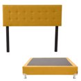 thumbnail image 1 of Box Base Cama Individual + Cabecera Bilbao Mostaza, 1 of 8