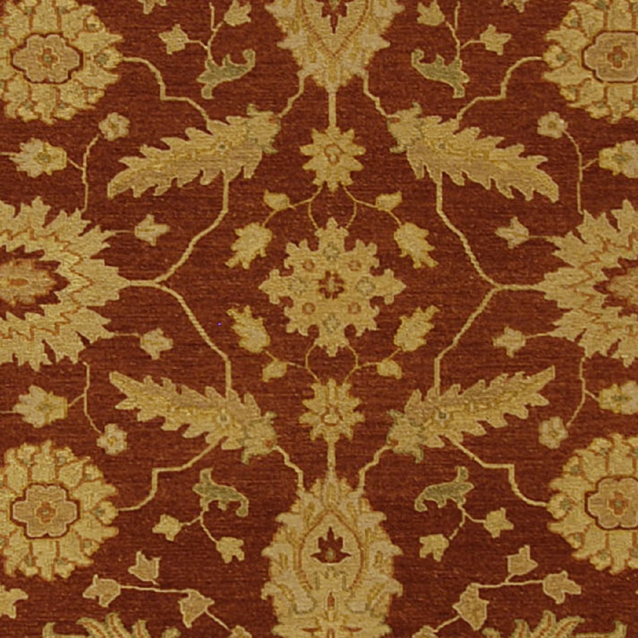 SAFAVIEH Sumak Kenrick Traditional Wool Area Rug, Red/Beige, 6' x 9'