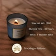 thumbnail image 2 of Tobacco Vanille Scented Candle,Crackling Wood Wicks Candles Travel Size,Indoor Aromatherapy Soy Wax Dry Fruit Scent,Woody Aroma Soy Candles Gift for Men,Vanilla Candle Clean Burning, 2 of 6