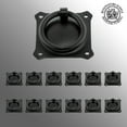 thumbnail image 2 of Black Iron Ring Pull Cabinet Hardware 2in | 2 Pack Rensup, 2 of 7