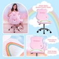 thumbnail image 4 of Impressions Vanity Care Bears Cheer Bear Armless Swivel Vanity Chair with Adjustable Height, 4 of 7