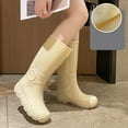 thumbnail image 2 of Oyedens Winter Knee Length Rain Boots for Women with Lined Warm Waterproof Garden Tall Rainboots, 2 of 6