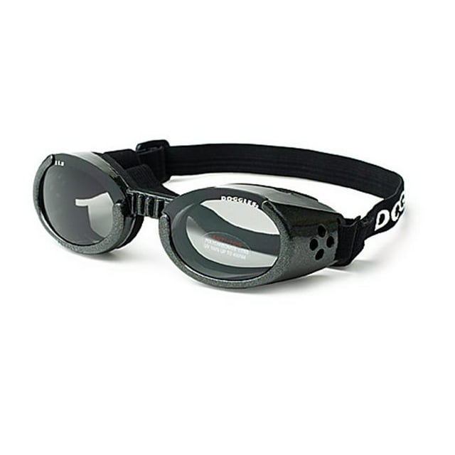 Doggles DGILSM01 Small ILS - Metallic Black Frame - Smoke Lens