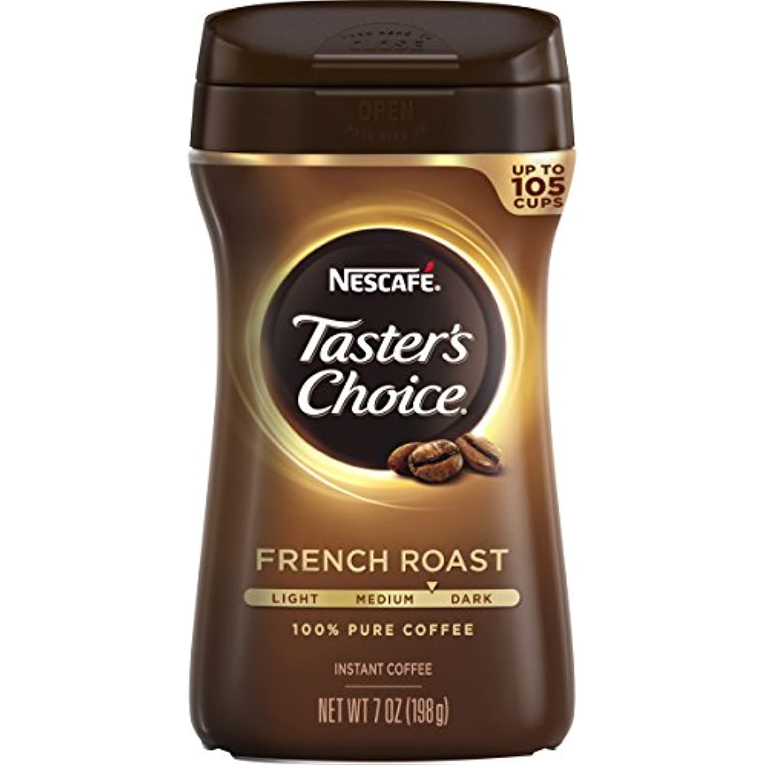 Nescafe Tasters Choice French Roast Instant Coffee, 7 Ounce Canister