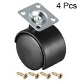 thumbnail image 2 of Swivel Casters 2 Inch Nylon Top Plate Caster Wheels for Furniture Chair, 4 Pcs, 2 of 5