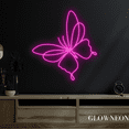 thumbnail image 2 of Glowneon Flying Butterfly Neon Sign, Butterfly Lovers Wall Led Decor, 2 of 5
