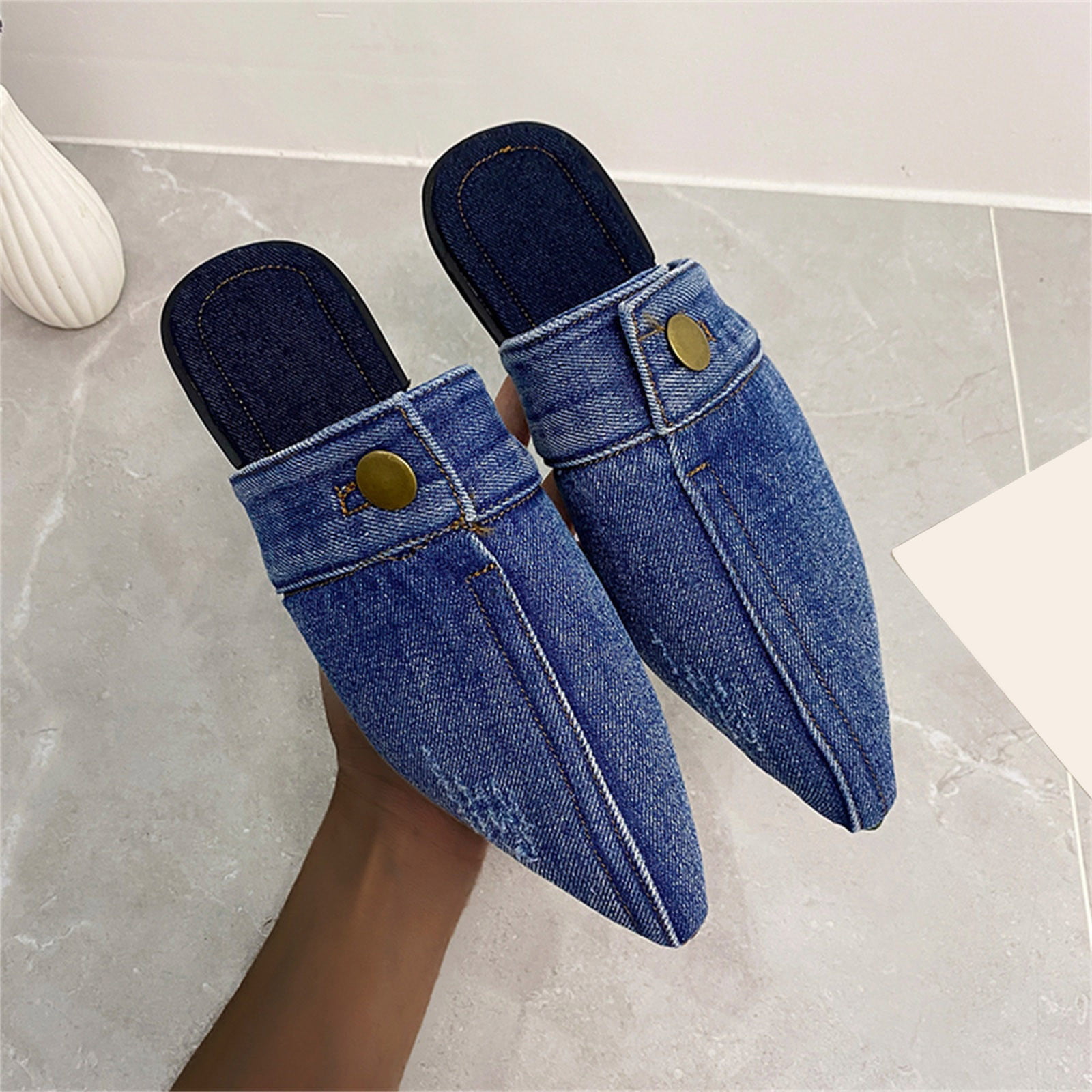 Blue Women Denim High Top Casual Shoes, Size( UK / India ): 9 at Rs  290/pair in Agra