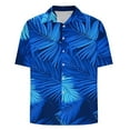 thumbnail image 4 of Xixinqiwan No Boundaries Men's Button Shirt,Men's Button Down Shirt Short Sleeve Lightweight Summer Tropical Beach Print Shirt Casual Resort Vacation Wear, 4 of 5