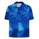 thumbnail image 4 of Blusa y camisa de manga corta con cuello vuelto Camisa casual para hombre Camisa de bolos vintage de manga corta Camisas de verano de playa cubana Camisa con botones Blusa para hombre Poliéster, 4 of 5