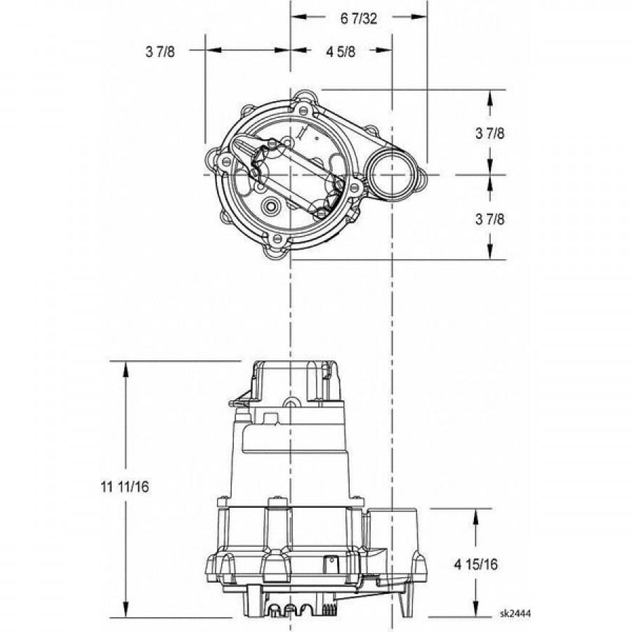Zoeller N152-4/10 HP Cast Iron High Head Effluent Pump Non-Automatic