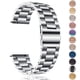 thumbnail image 2 of Correa de acero inoxidable para Samsung Galaxy Watch 7, 6, 5, 4, 40, 44, 46, 5Pro y 45 mm de 18, 22, 20 y 24 mm para Redmi 3 Active/Lite, 2 of 5
