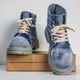 thumbnail image 3 of CORASUN Men's Individual Denim-Look Casual Boots - Trendy Workwear Style, Durable and Windproof, 3 of 11