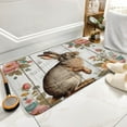 thumbnail image 5 of Easter Rabbit Decor Bunny Decor Farmhouse Bunny Decor Rustic Farmhouse Bath Mat,Bath Rug for Bathroom,Bath Mat Soft Non Slip Bath Rugs 20"x32", 5 of 8