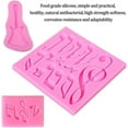 thumbnail image 3 of Lishi Silicone Musical Note Cake Decoration Molds Set of 3, 3 of 5