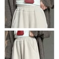 thumbnail image 4 of KAUOD Girls Fleece Lined Sweatpants Wide Leg Baggy Trendy Joggers Pants Teen Kid Winter Casual Oversized Athletic Pant, 4 of 7