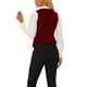 thumbnail image 3 of CHALECO DE VELVET INSPIRADOR CHIC PARA MUJERES, SIN MANGAS, ESTILO RETRO, BLAZER STEAMPUNK, VESTIDO ELEGANTE, COLOR BURDEOS, 3 of 6