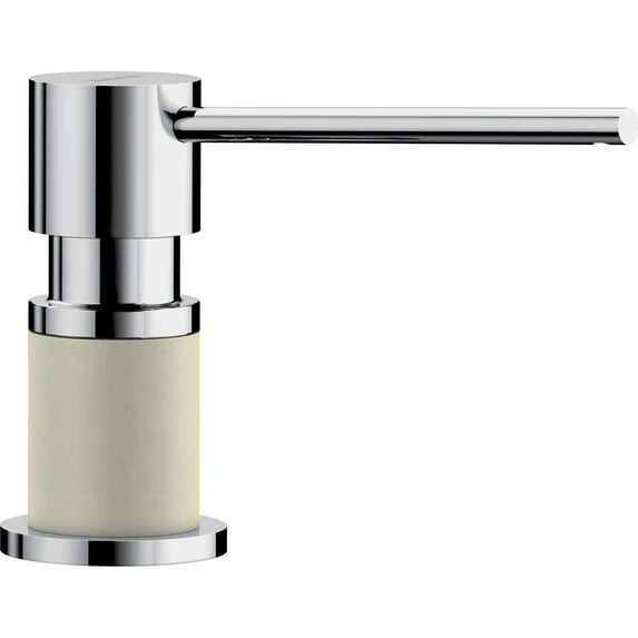 Blanco 402298 Lato Soap Dispenser - Chrome / Biscuit