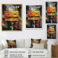 thumbnail image 4 of Designart "Pop Art Cassette Melody II" Fashion Framed Wall Art - Modern Red Cassette Tapes Living Room Framed Canvas Art, 4 of 6