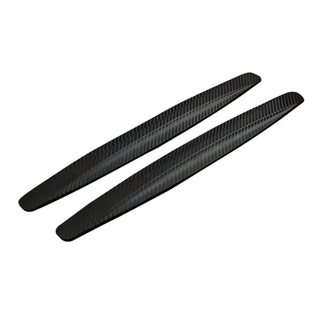 Black Front And Rear Collision Strip Carbon Fiber Protection Strip, Scratch Tape Body Scratch Decoration Protection Sticker, Universal Car Body Side Door Guard, Black Color, 41.5X4.5Mm