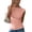 Pink, variant on Womens Summers Tops Boat Neck Sleeveless Textured Wave Fabric Ruched Side Casual Everyday Lightweight Blouses Pink S