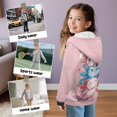 thumbnail image 2 of KUIFORTI Three Axolotl Sweater for Girls Fleece-Lined Skin-Friendly Lined Zip Up Hooded Sweatshirts for Girl Breathable Casual Long Sleeve Jacket 8-10 for Daily Life, 2 of 6