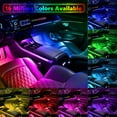 thumbnail image 7 of 22in1 Symphony Car Ambient Light RGB 213 Color Universal Car Interior led strip acrylic Backlight Guide Symphony Atmosphere lamp (6 in 1 App Symphony), 7 of 7