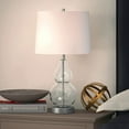 thumbnail image 3 of Evelyn&Zoe 21" Table Lamp with White Drum Linen Shade, 3 of 14