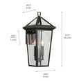 thumbnail image 5 of Kichler Lighting - Regence - 2 Light Medium Outdoor Wall Mount In Traditional, 5 of 5