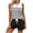 Z71 Black-Shorts Sets Women 2 Piece Outfits, variant on Womens Short Sets 2 Piece Outfits Summer Athletic Sets Women Striped Tank Tops And Drawstring Waist Shorts Pink,S