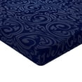 thumbnail image 2 of Ambesonne Antique Fitted Sheet 2 Pcs Set, Blue Floral Old Design, Twin, Dark Blue, 2 of 3
