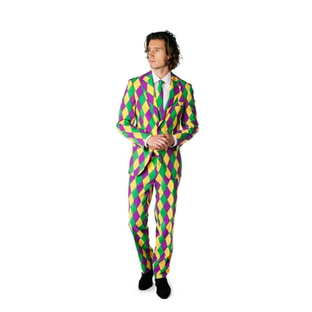 OppoSuits Men's Harleking Mardi Gras Suit