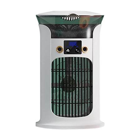 Yhmxh Vintage Mailbox Desktop Air Cooler 10-Inch USB-Powered Cool Mist Fan with 3 Speeds & Digital Display Portable Compact Humidifying Cooling Fans for Office Dorm & Home Decor